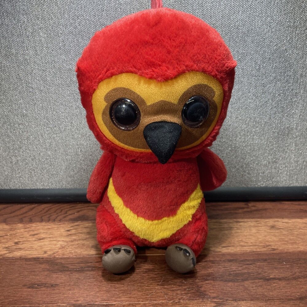 Wizarding World of Harry Potter Fawkes Plush Stuffed Animal 12" Phoenix EC